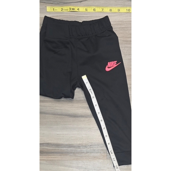 Nike Black Joggers with Pink Logo Size 18 Months - Picture 2 of 6